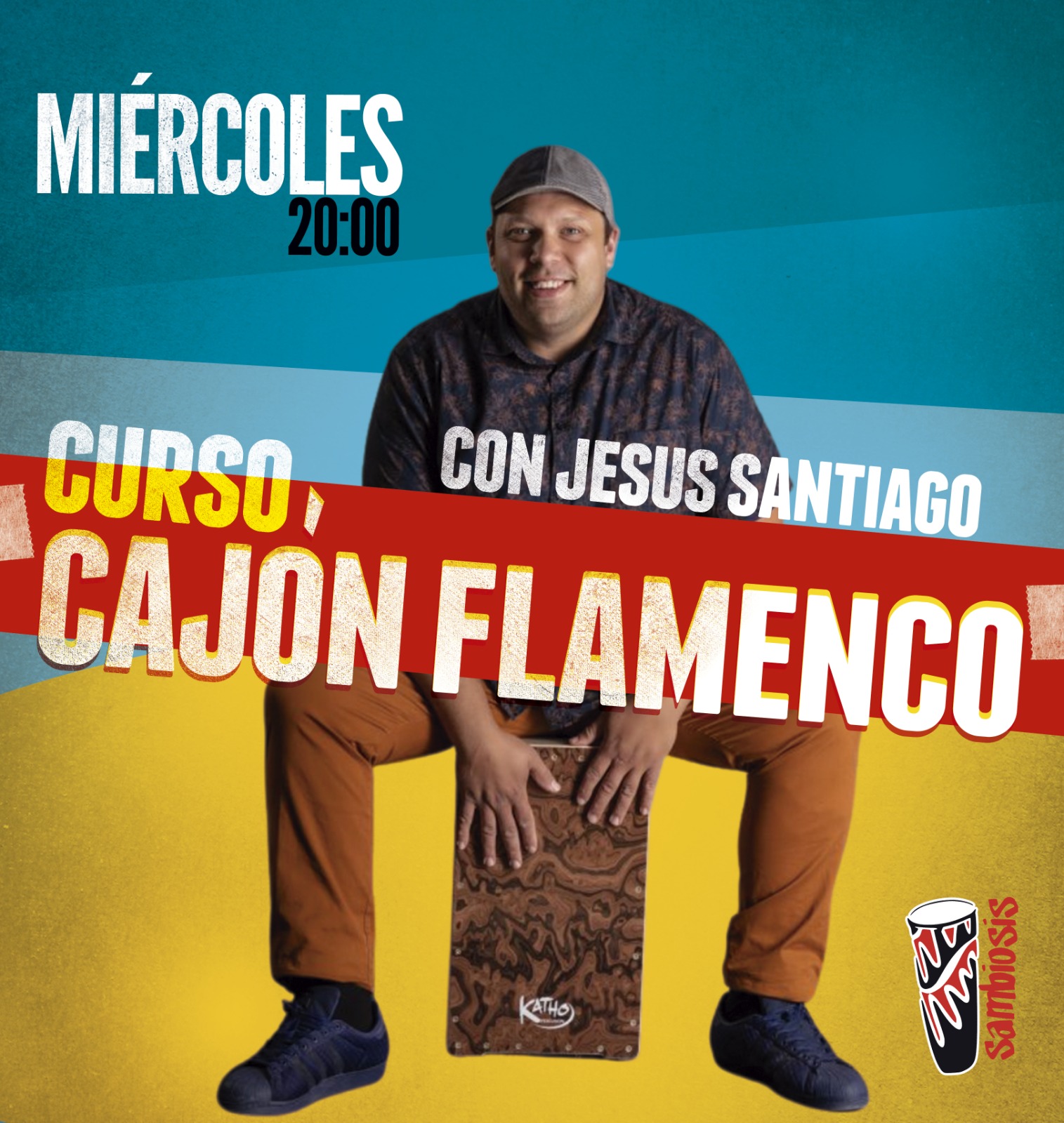 Cartel Clases de Cajón Flamenco - Escuela Sambiosis